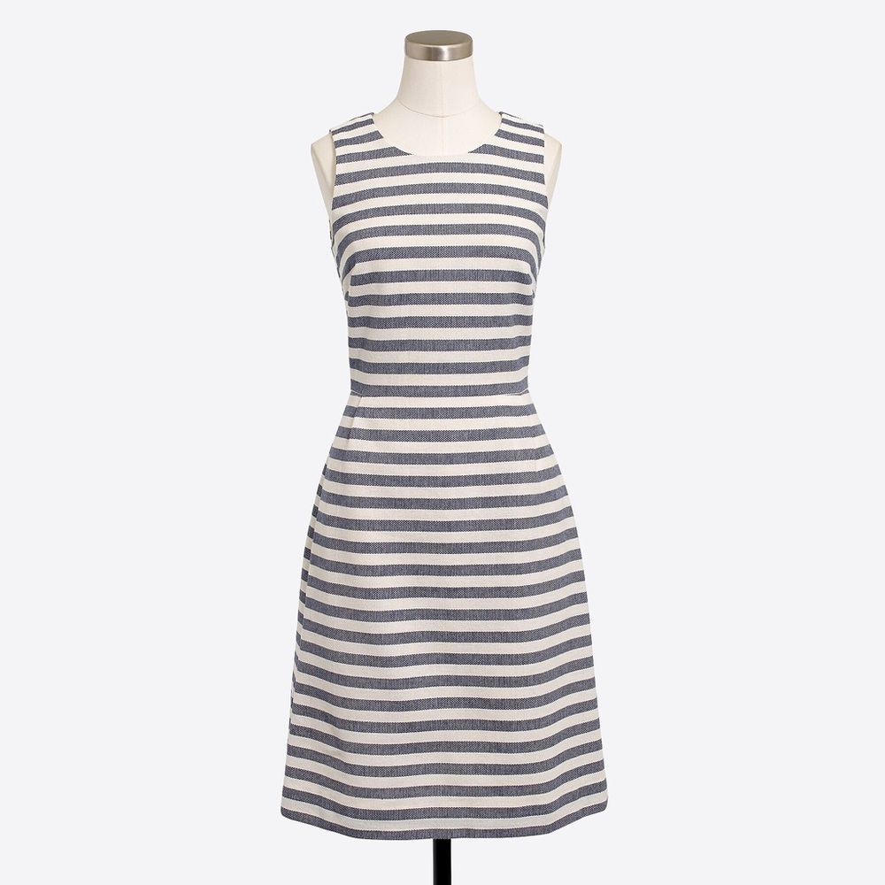 NWT J. Crew Striped Dress Size 8